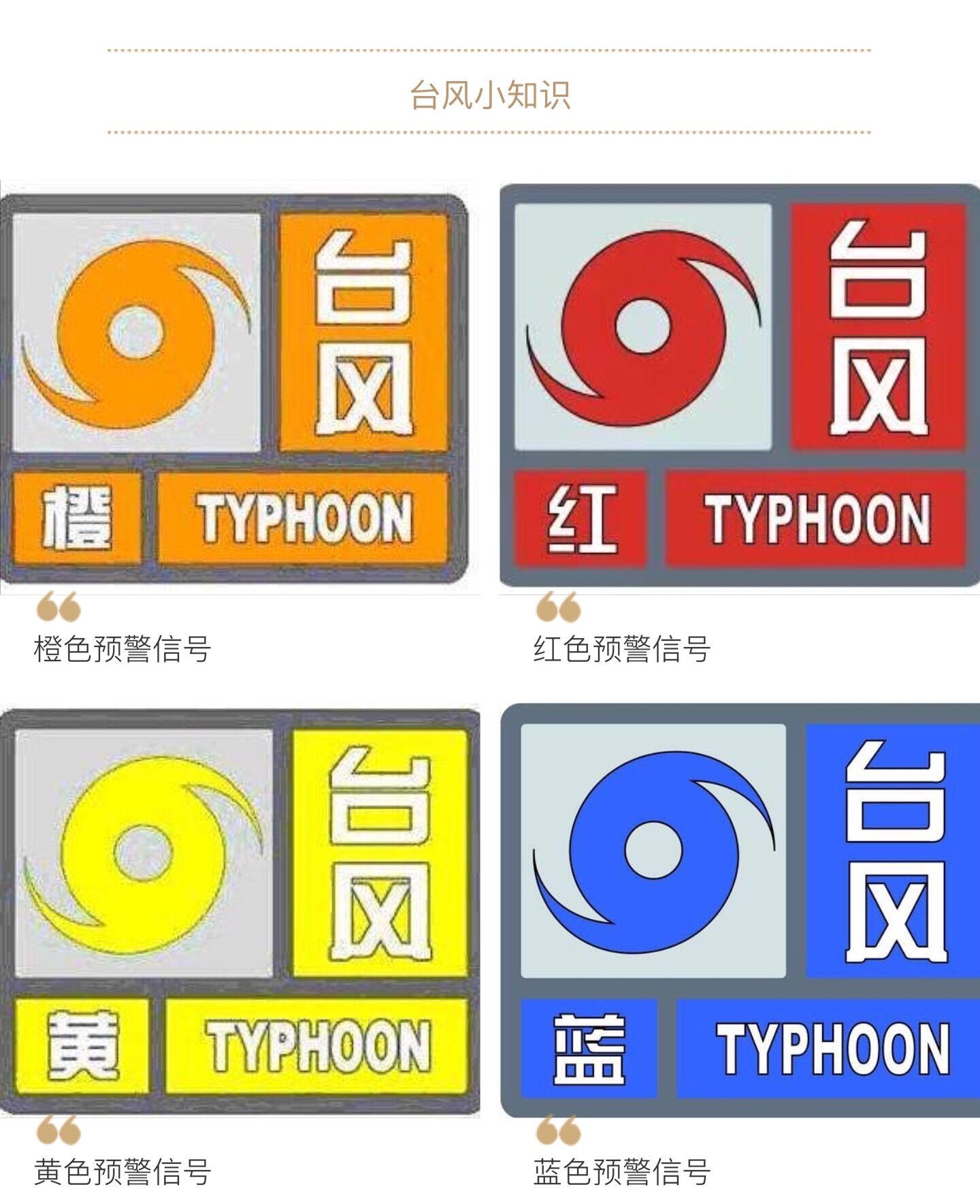 台风安全小知识